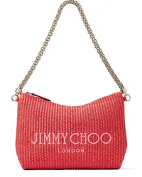 Jimmy Choo Callie Schultertasche mit Logo-Stickerei Rosa