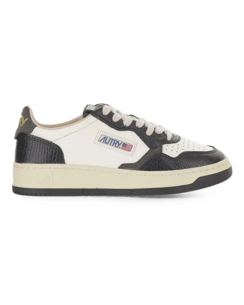 AUTRY Medalist croc-effect sneakers - Weiß Weiß