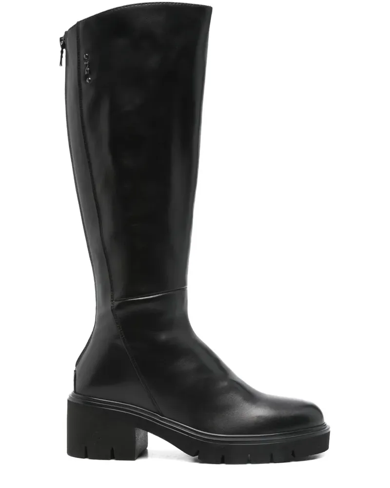 Nero Gardini Stiefel mit Blockabsatz 50mm - Schwarz Schwarz
