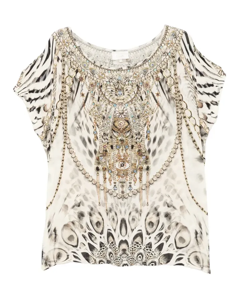 Camilla Lockeres Lady Lionheart T-Shirt - Nude Nude