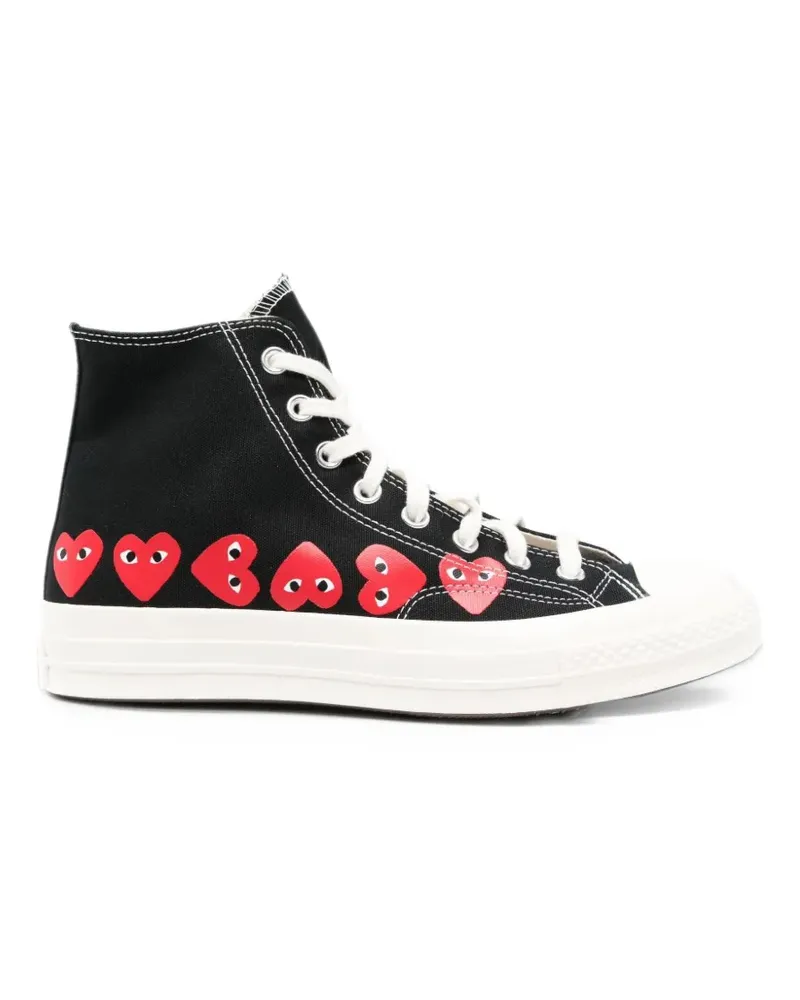 Comme des Garçons x Converse Chuck 70 heart-print high-top sneakers - Schwarz Schwarz