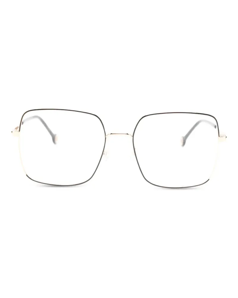 Carolina Herrera New York Brille mit eckigem Gestell - Gold Gold