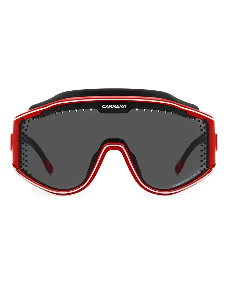 Carrera Sonnenbrille mit perforierten Riemen - Rot Rot