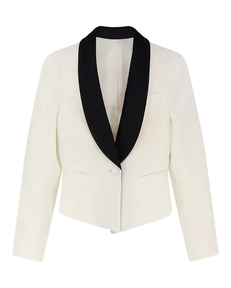 Alexander McQueen shawl-lapel single-button blazer - Weiß Weiß