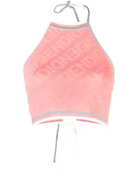 Fendi Klassisches Cropped-Top Rosa