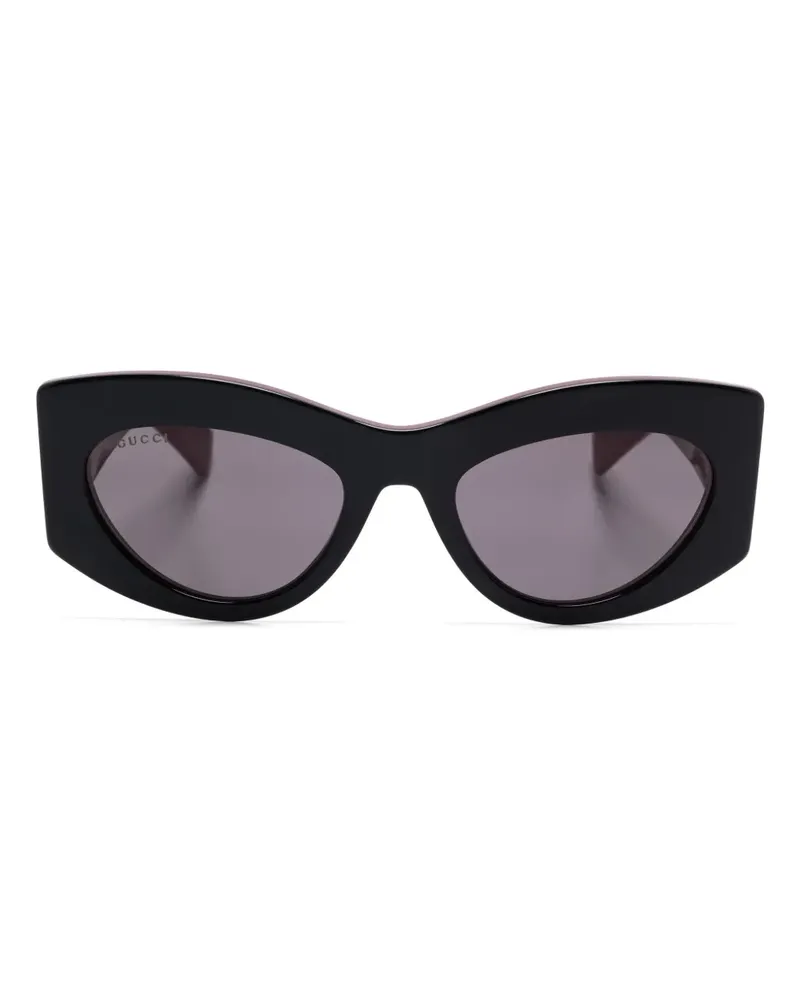 Gucci Sonnenbrille mit Cat-Eye-Gestell - Schwarz Schwarz