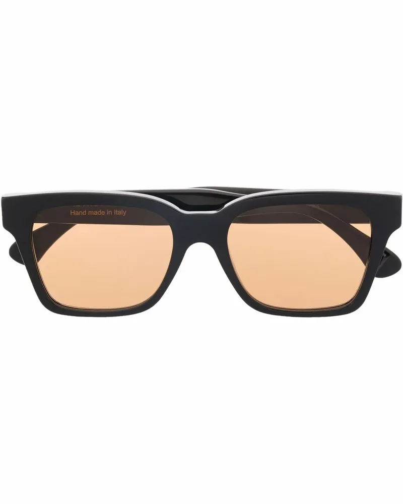 RETROSUPERFUTURE Sonnenbrille mit eckigem Gestell - Schwarz Schwarz