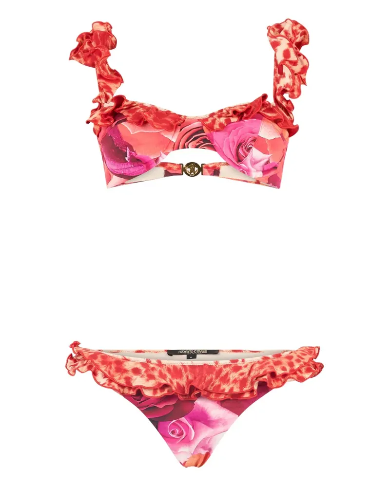 Roberto Cavalli Garden Rose Bikini - Rosa Rosa