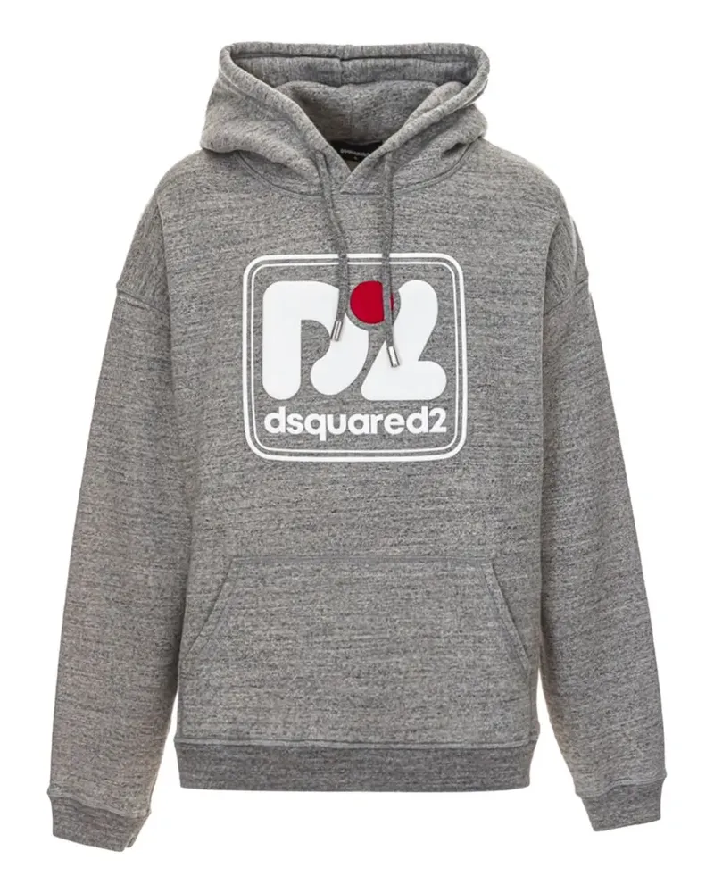 Dsquared2 logo-print oversized hoodie - Grau Grau