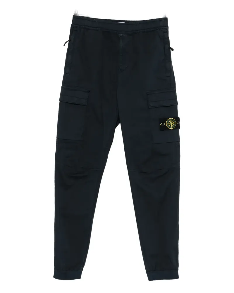 Stone Island Stretch-TC Twill-Hose - Blau Blau
