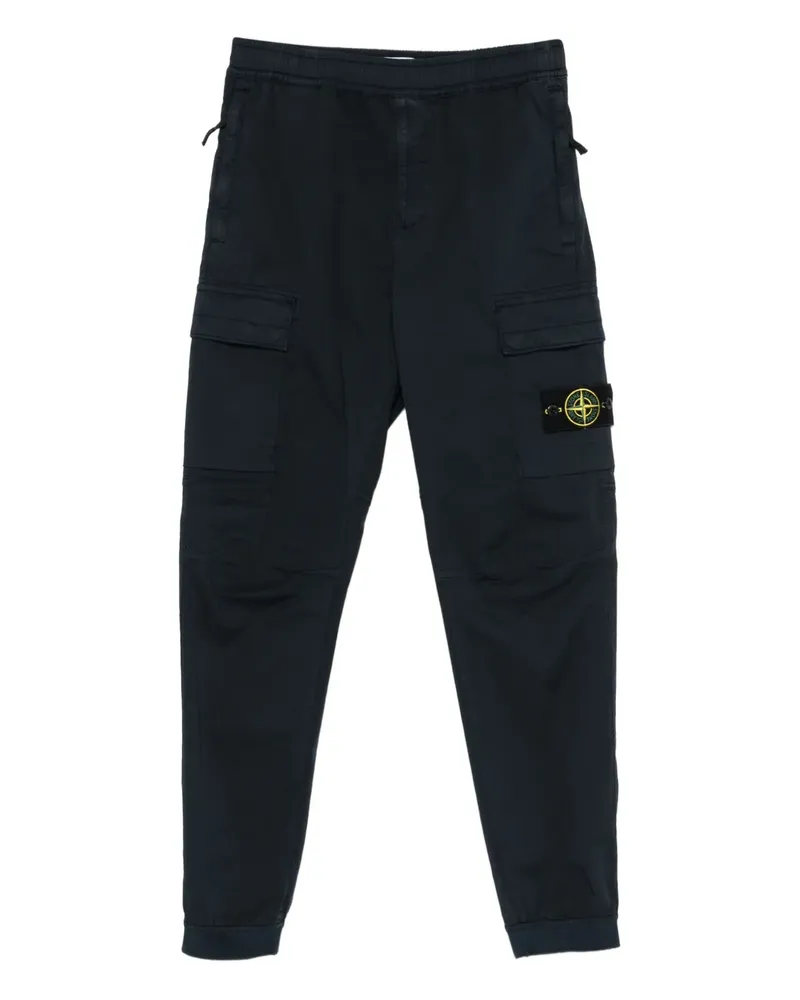 Stone Island Stretch-TC Twill-Hose - Blau Blau