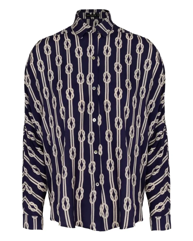 Lenny Niemeyer Gemustertes Hemd - Blau Blau