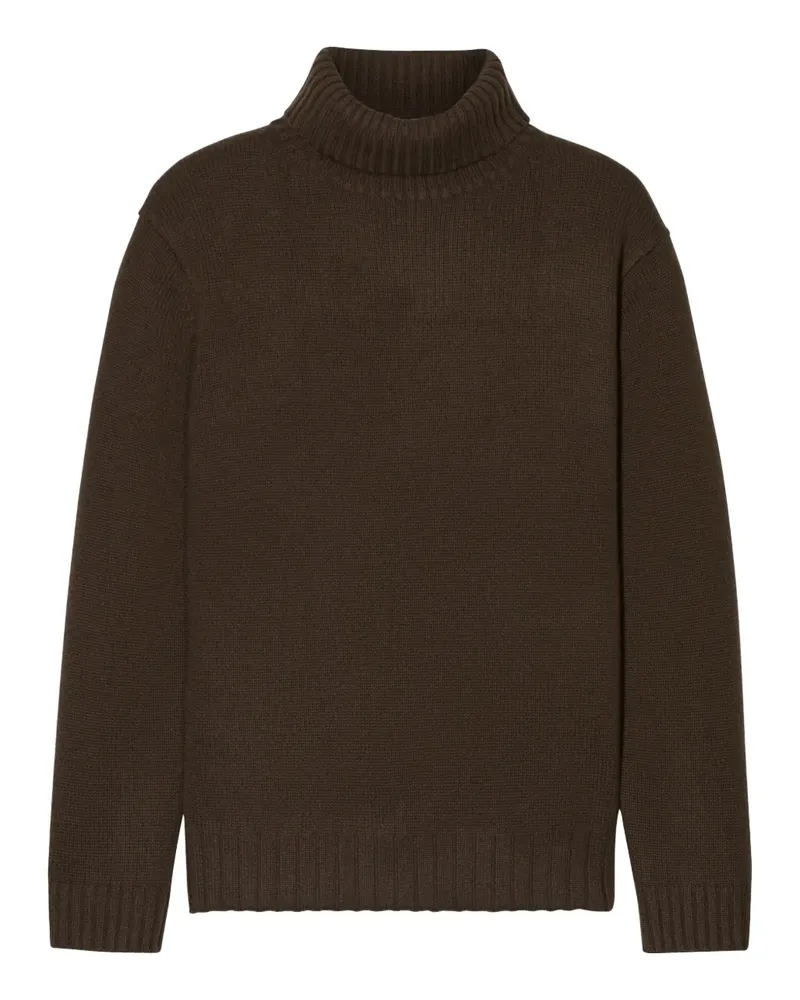 Closed Gerippter Rollkragenpullover - Braun Braun