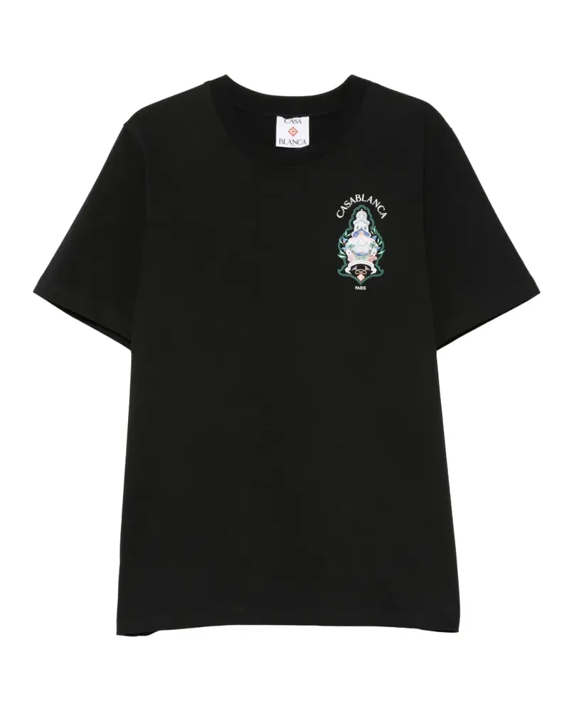 Casablanca Paris logo-print T-shirt - Schwarz Schwarz