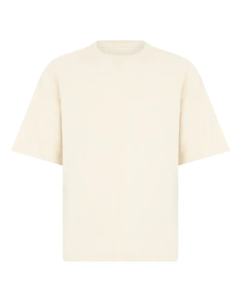 Fedeli crew-neck short-sleeve T-shirt - Nude Nude