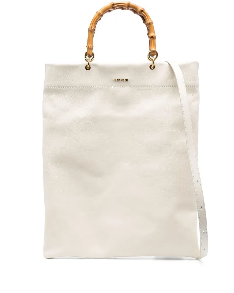 Jil Sander Handtasche aus Leder - Nude Nude