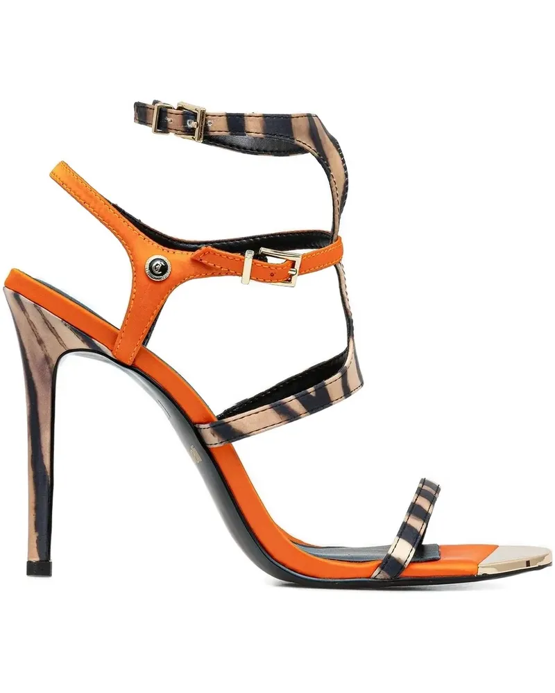 Just Cavalli Sandalen mit Print - Orange Orange