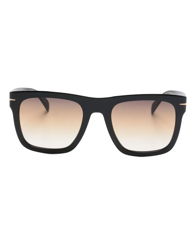EYEWEAR by DAVID BECKHAM Sonnenbrille mit eckigem Gestell - Schwarz Schwarz