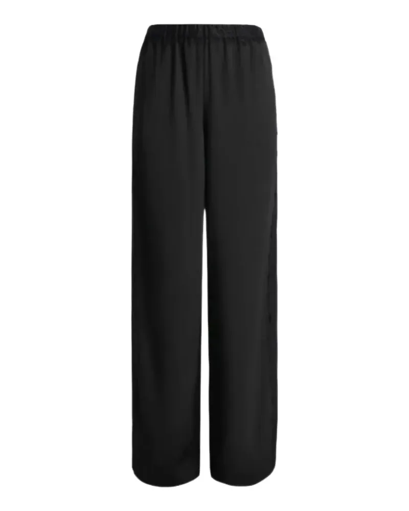 Vince lace-trim wide-leg trousers - Schwarz Schwarz