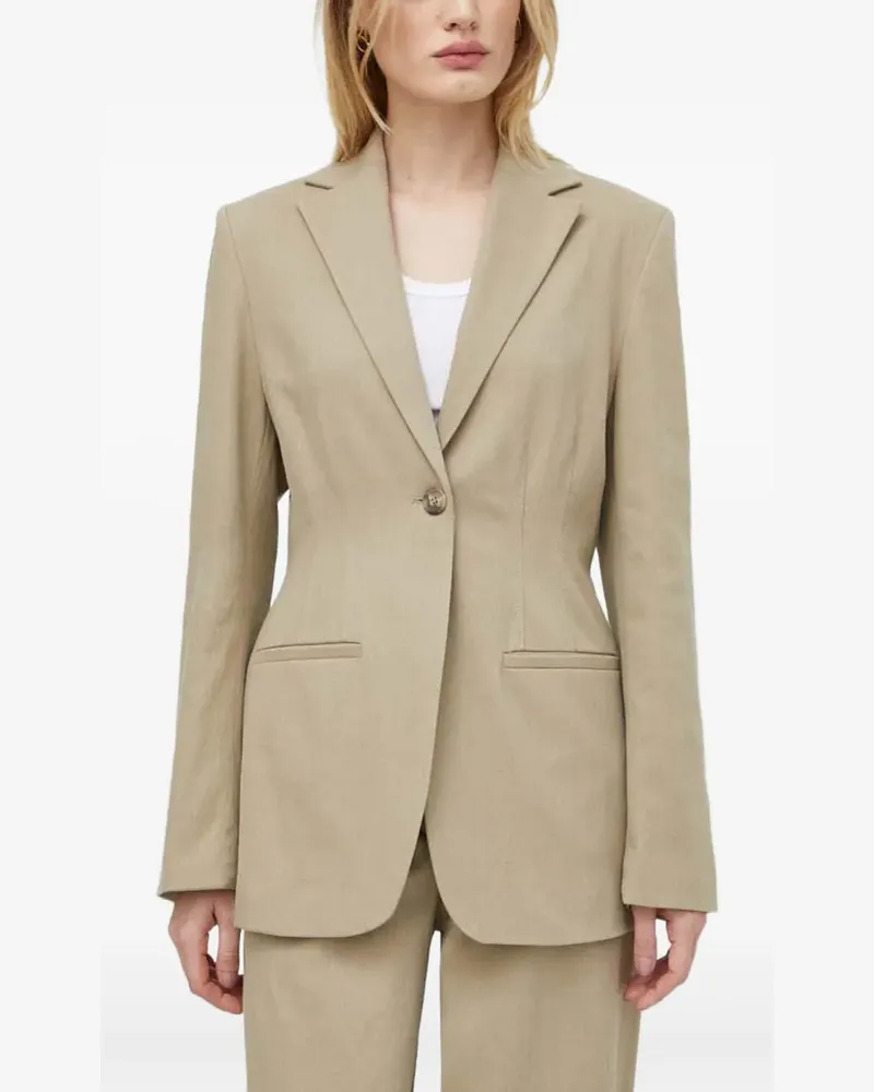 Samsøe & Samsøe Sakko mit fallendem Revers - Nude Nude