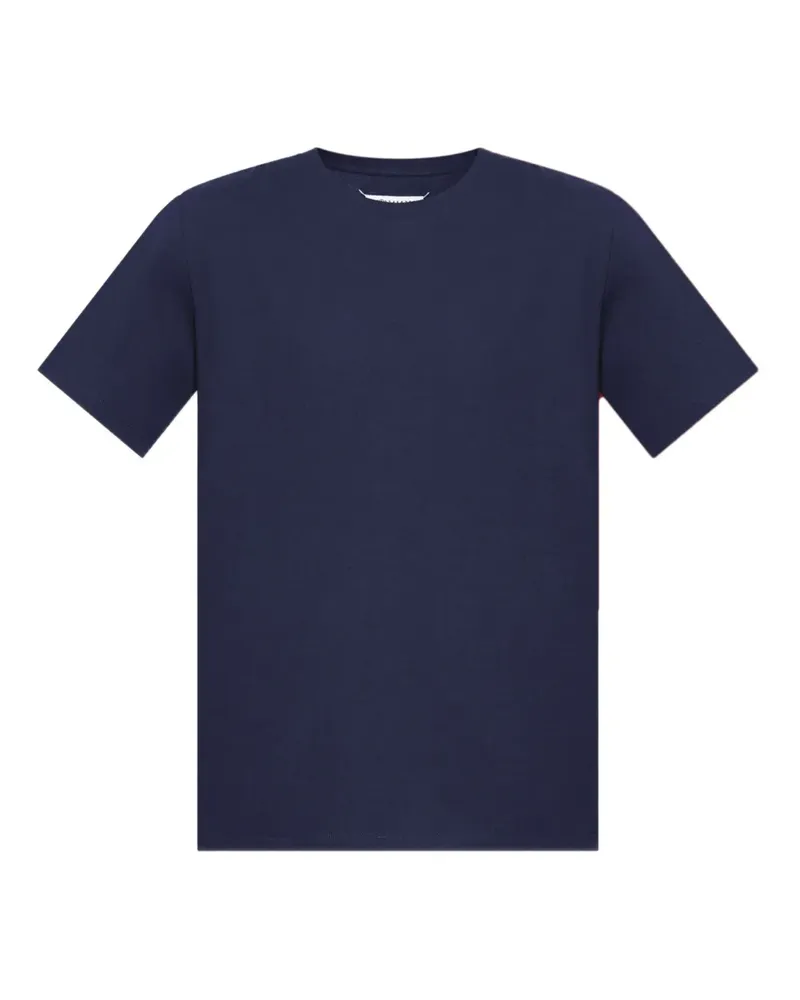 Maison Margiela Rundhals-T-Shirts mit Ziernähten (3er-Set) - Blau Blau