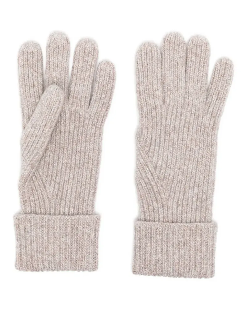 N.Peal Handschuhe aus Kaschmir - Nude Nude