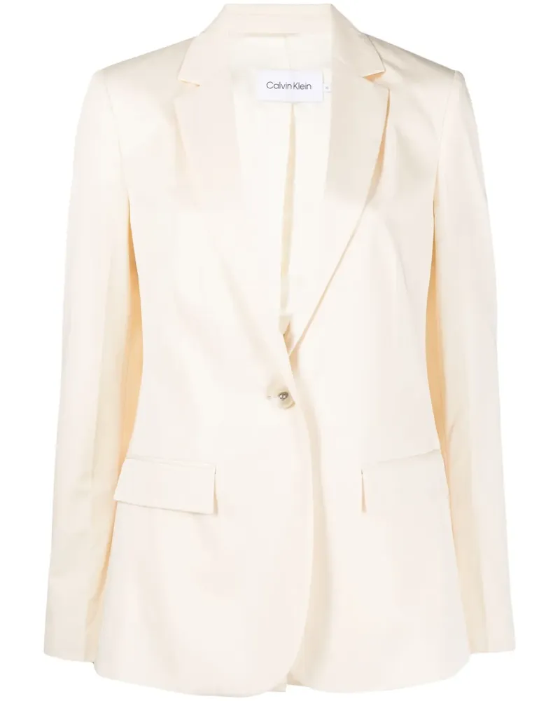 Calvin Klein Einreihiger Blazer - Nude Nude