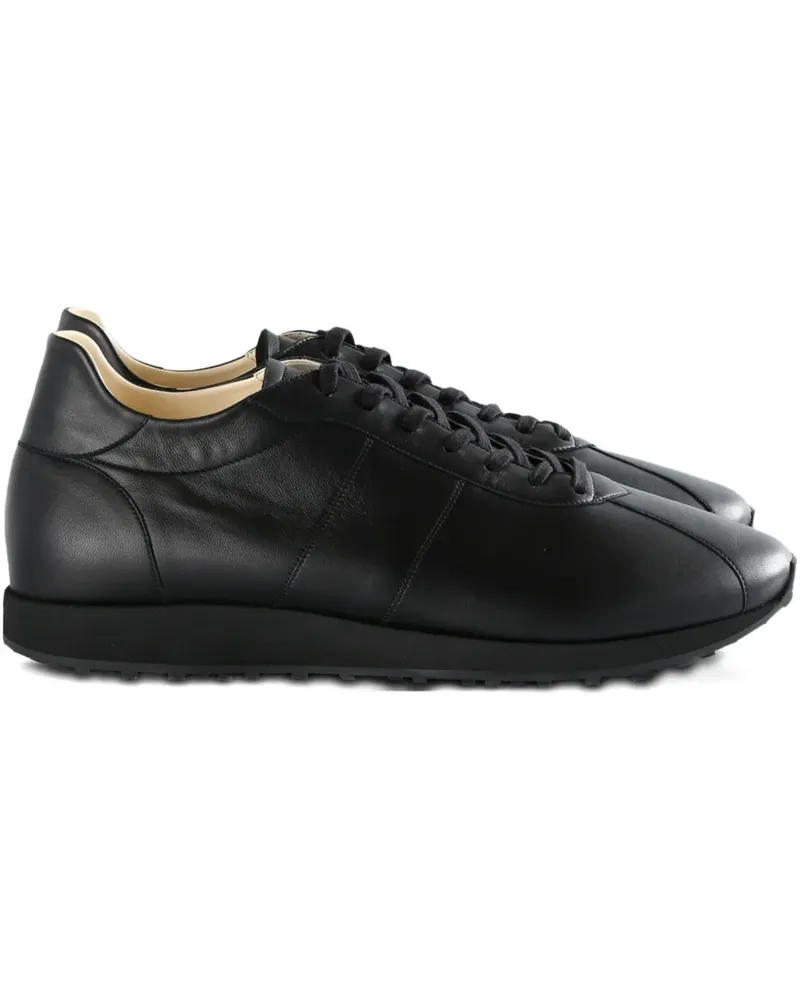 The Row leather lace-up sneakers - Schwarz Schwarz