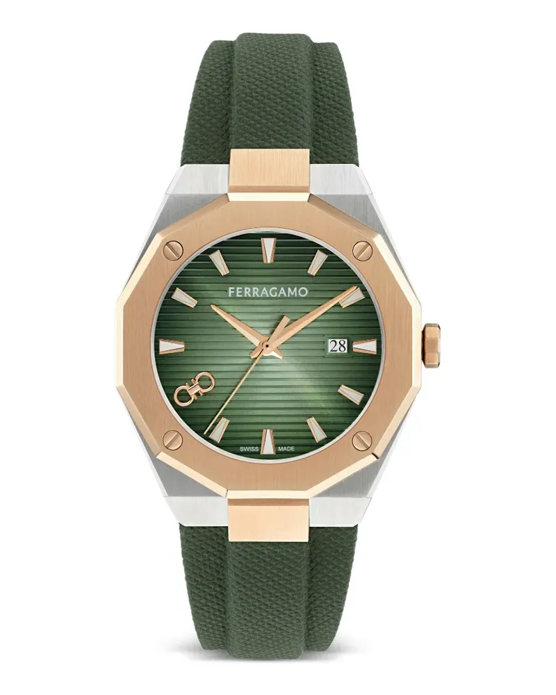 Ferragamo Versilia Armbanduhr 40mm - Grün Grün