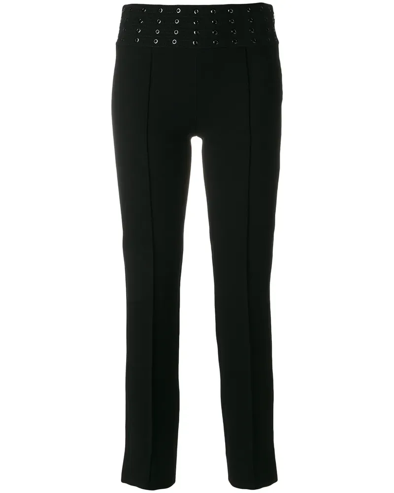 Emilio Pucci Cropped-Hose mit Ösen - Schwarz Schwarz