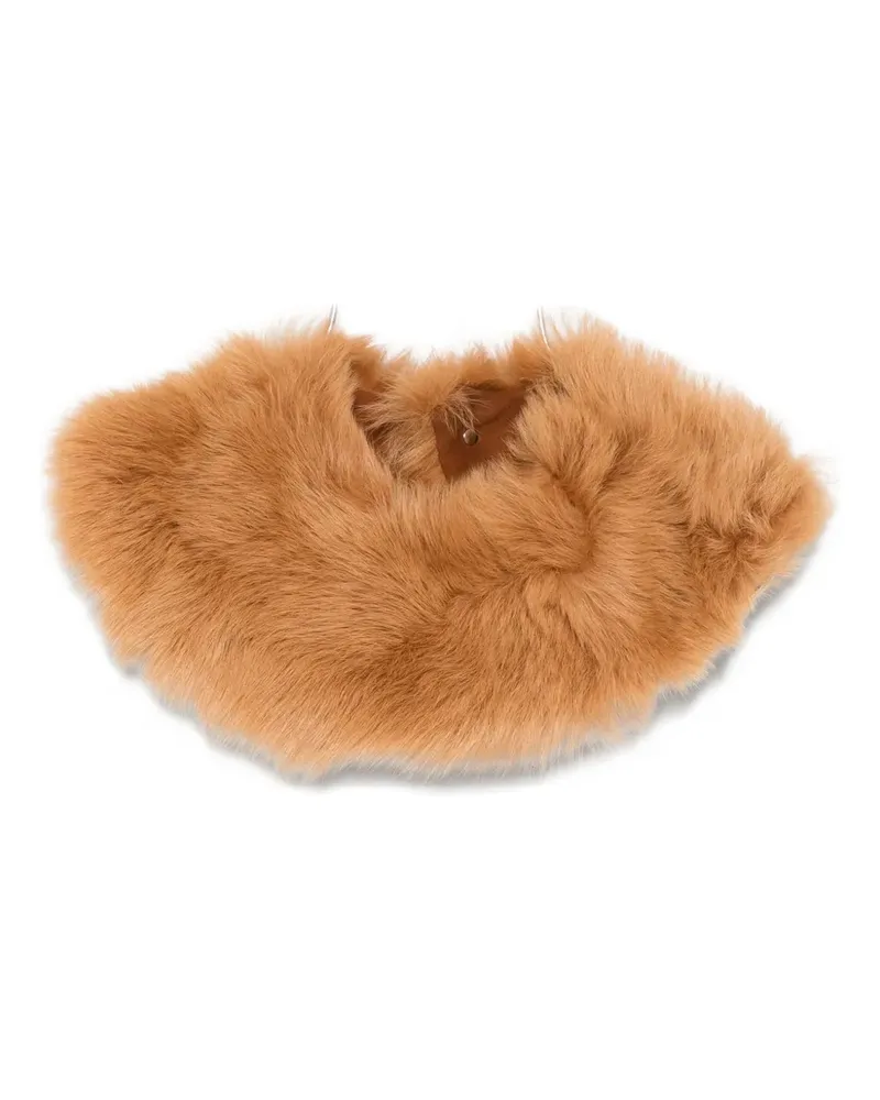 Séfr Latika shearling scarf - Braun Braun