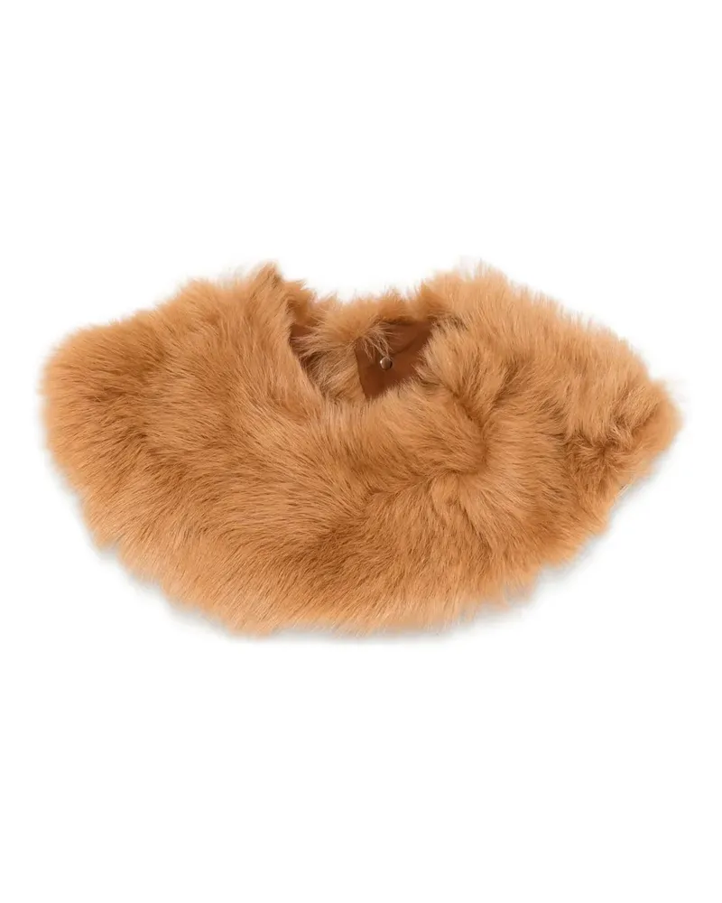 Séfr Latika Schal aus Shearling - Braun Braun