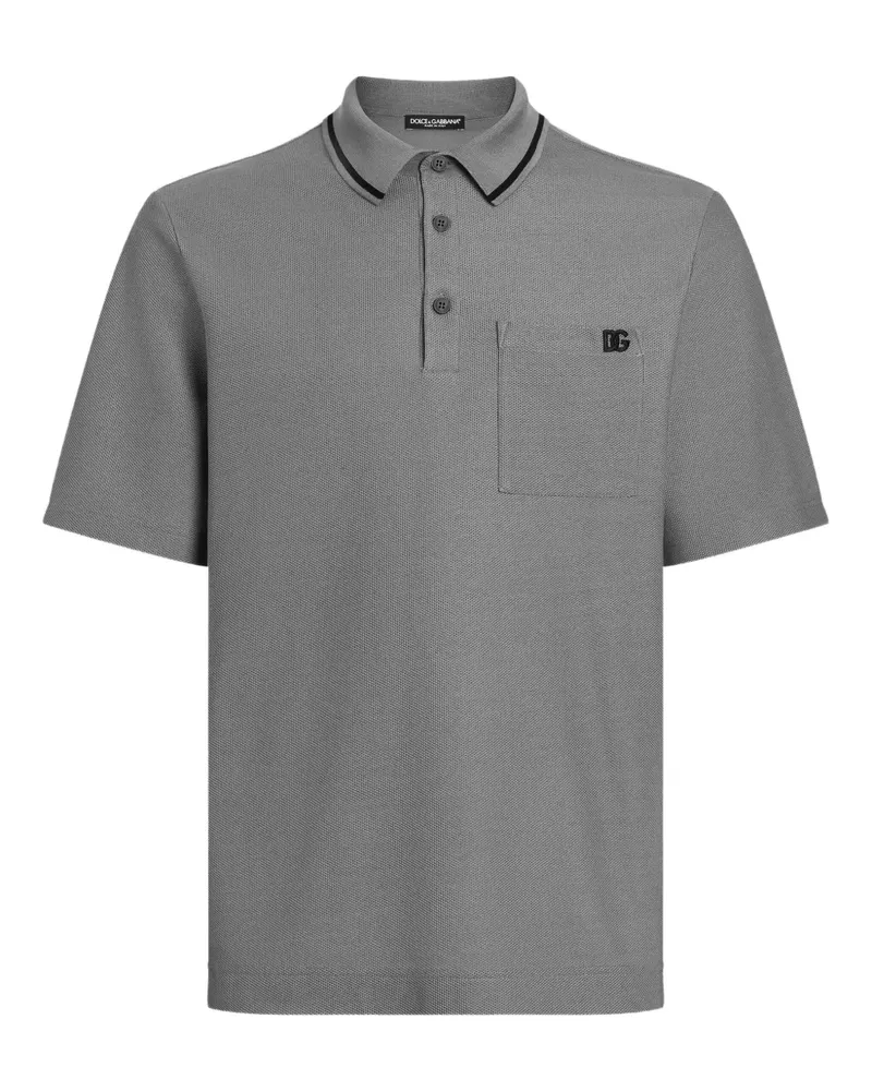 Dolce & Gabbana Klassisches Poloshirt - Grau Grau