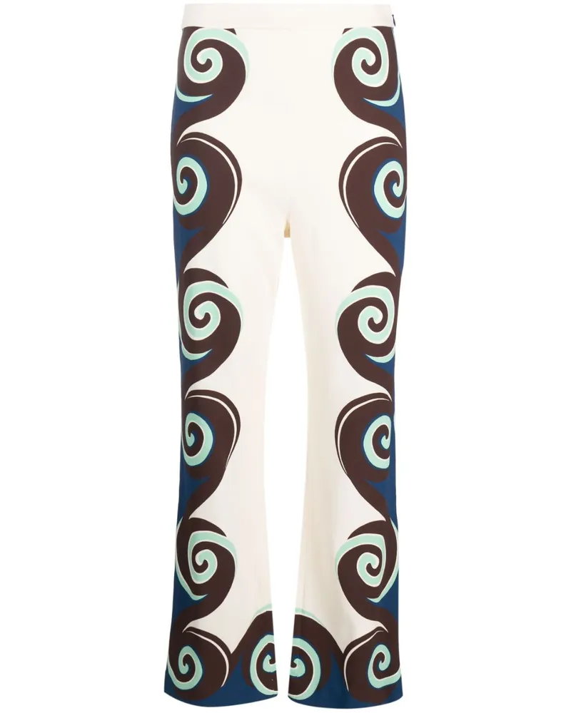 La DoubleJ Hose mit geometrischem Print - Nude Nude