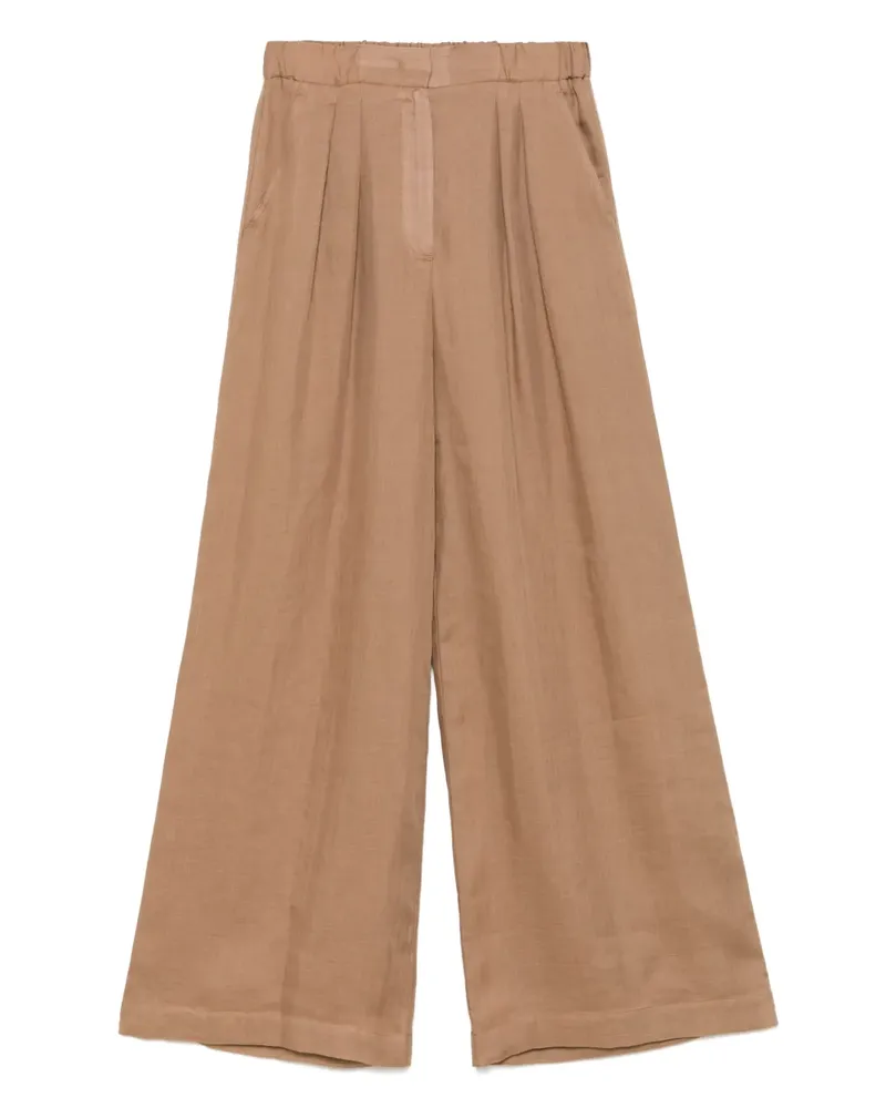 Lorena Antoniazzi Hose mit Bundfalten - Braun Braun