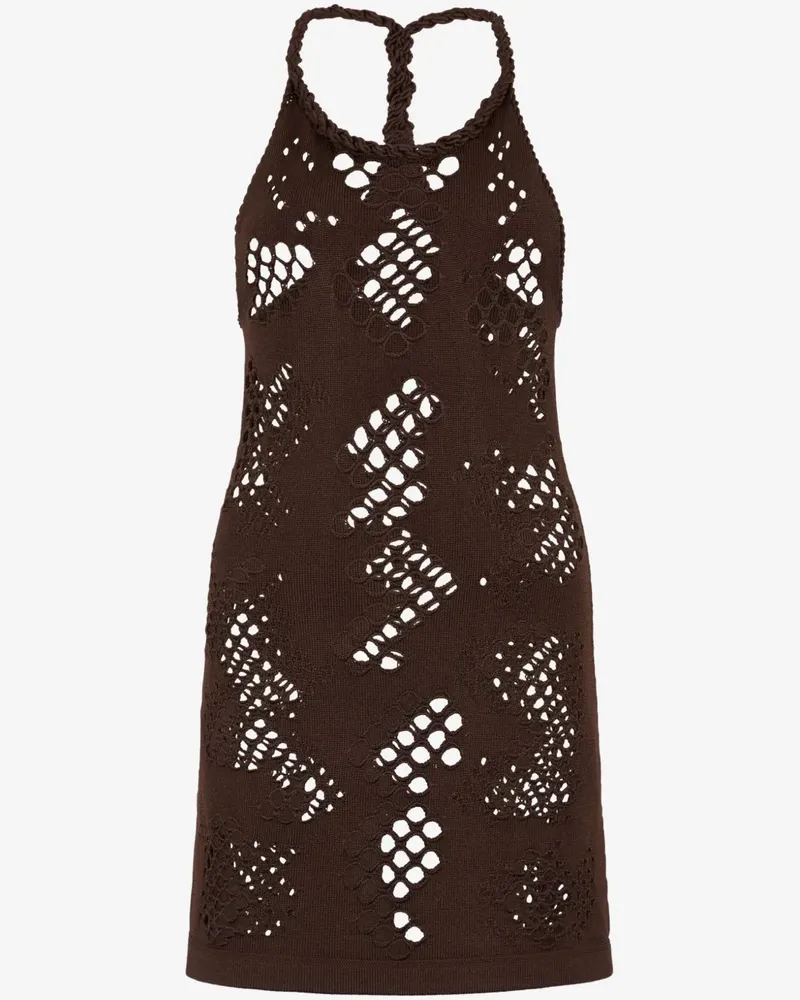 Roberto Cavalli Ärmelloses Kleid - Braun Braun