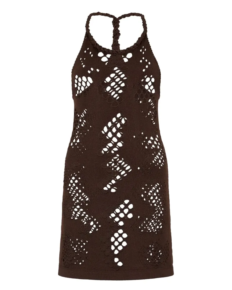 Roberto Cavalli Ärmelloses Kleid - Braun Braun