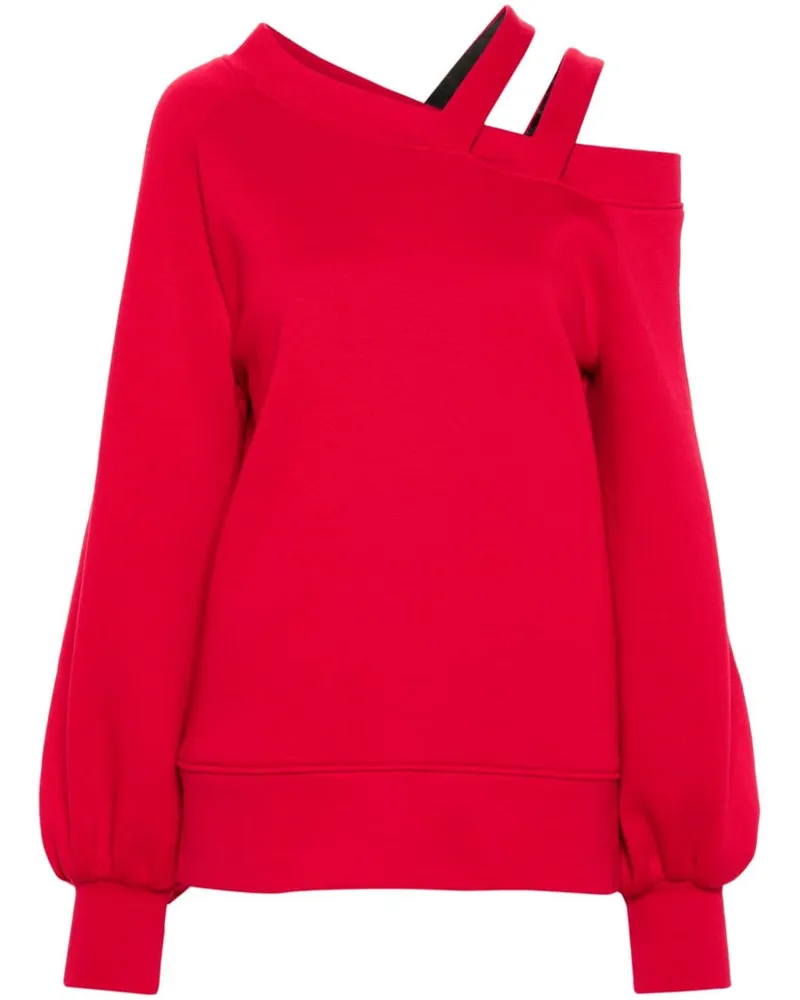 Ioana Ciolacu Sonia Sweatshirt mit tiefen Schultern Rot