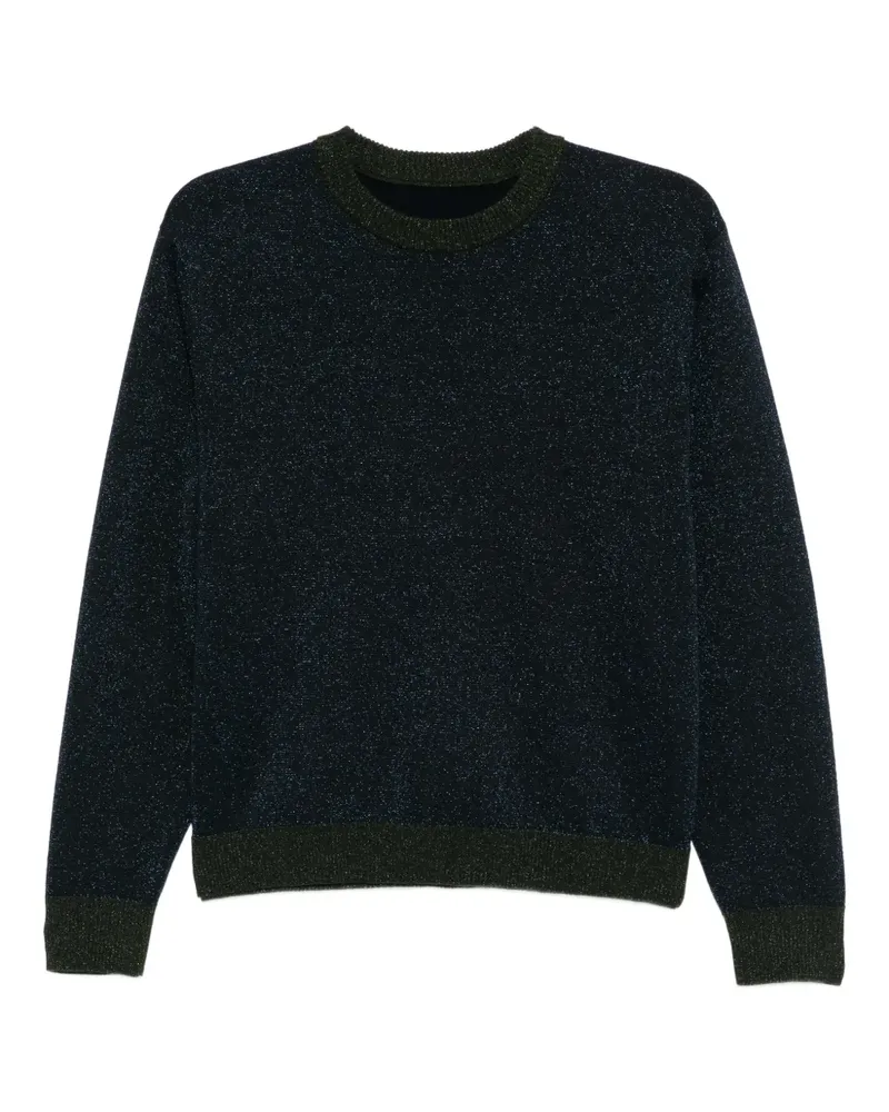 Cynthia Rowley Pullover im Metallic-Look - Blau Blau