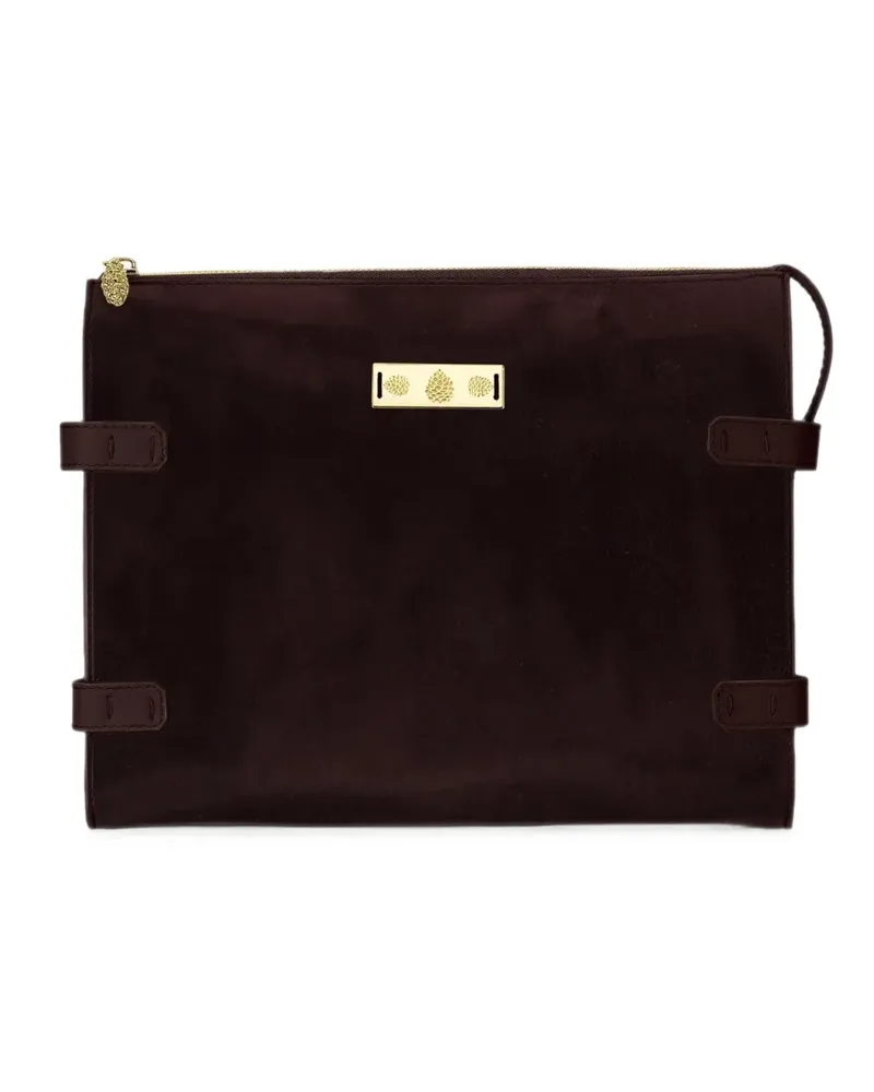 Tyler Ellis Dean Messenger suede crossbody bag - Braun Braun