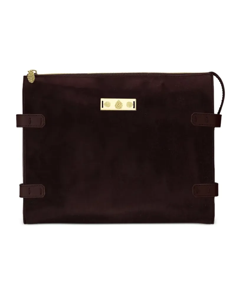 Tyler Ellis Dean Kuriertasche aus Wildleder - Braun Braun