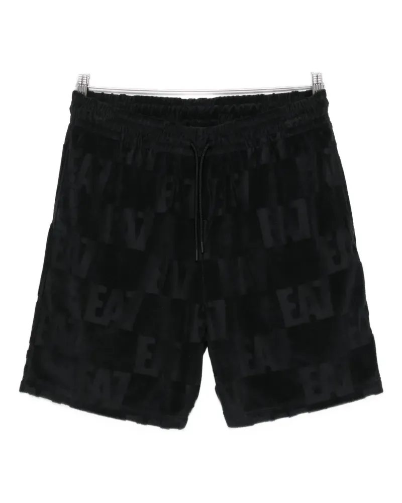 EA7 pattern shorts - Schwarz Schwarz