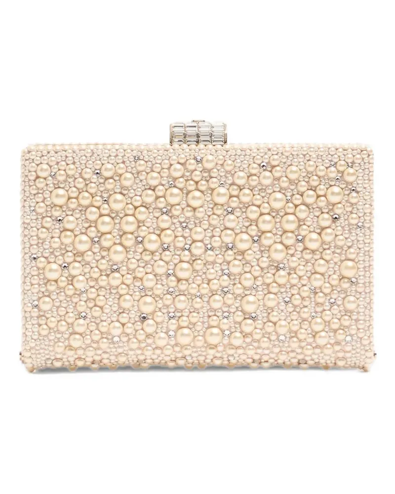 Valentino Garavani Berthe VLogo clutch bag - Nude Nude