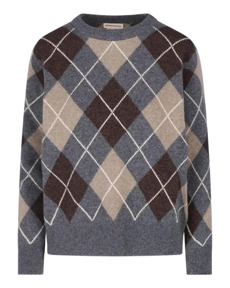 &Daughter Ava Argyle-Pullover aus Wolle - Grau Grau