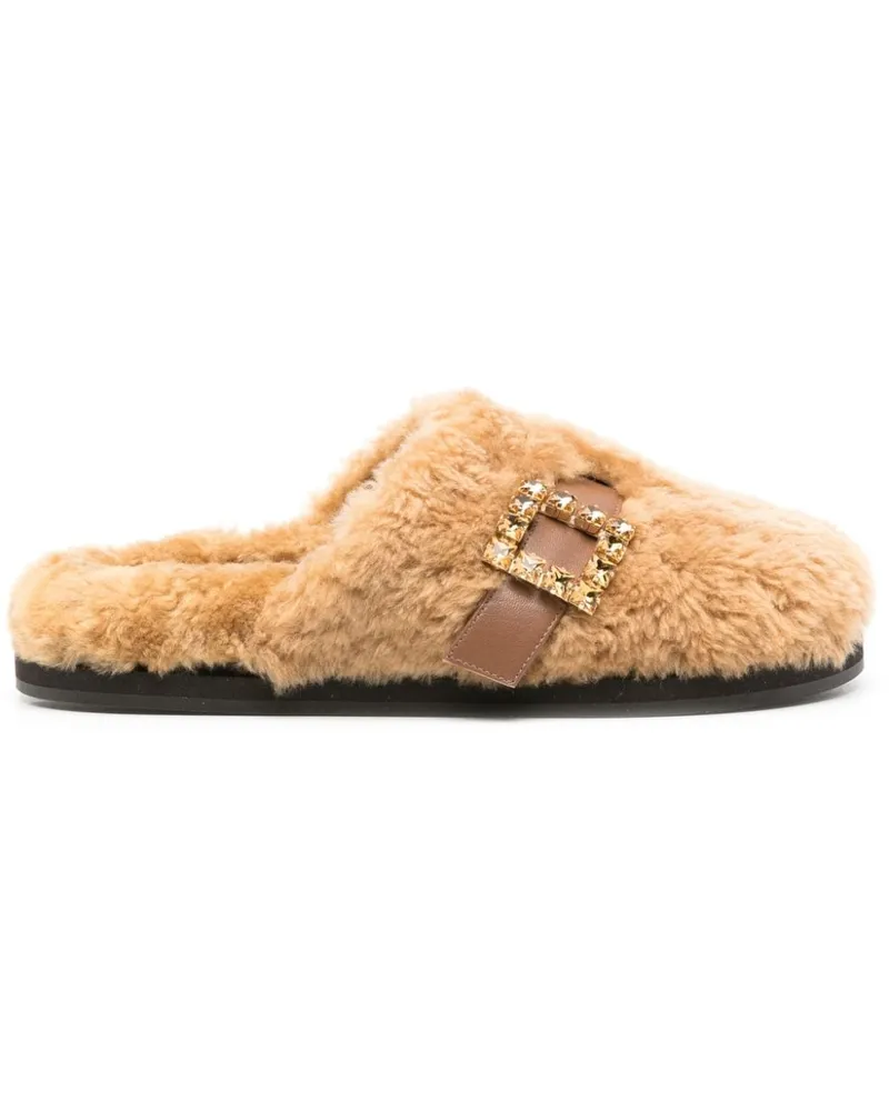 FESTA Milano Marcus Slipper aus Shearling - Braun Braun