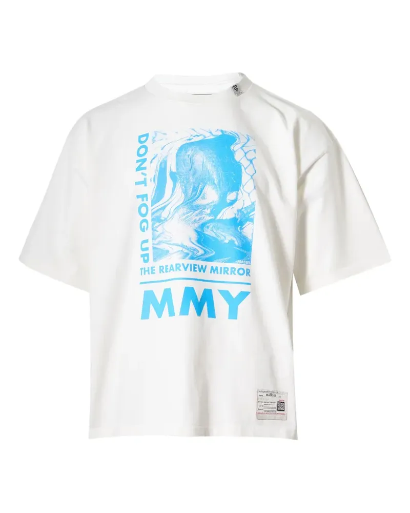 MIHARAYASUHIRO graphic-print T-shirt - Weiß Weiß