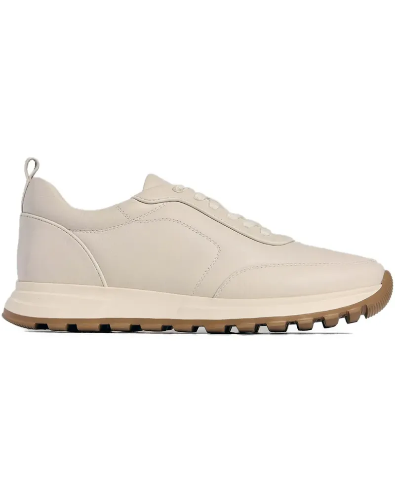 12 STOREEZ Sneakers aus Leder - Nude Nude