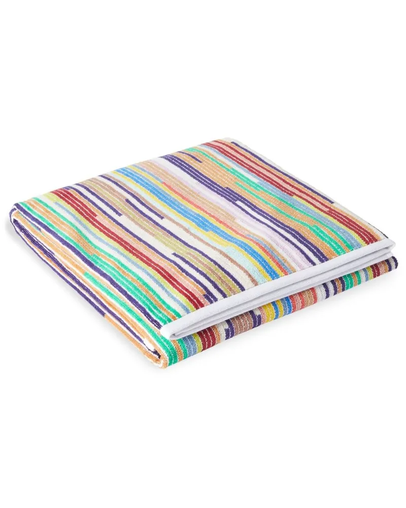 Missoni Home Gestreiftes Melody Handtuch - Schwarz Schwarz