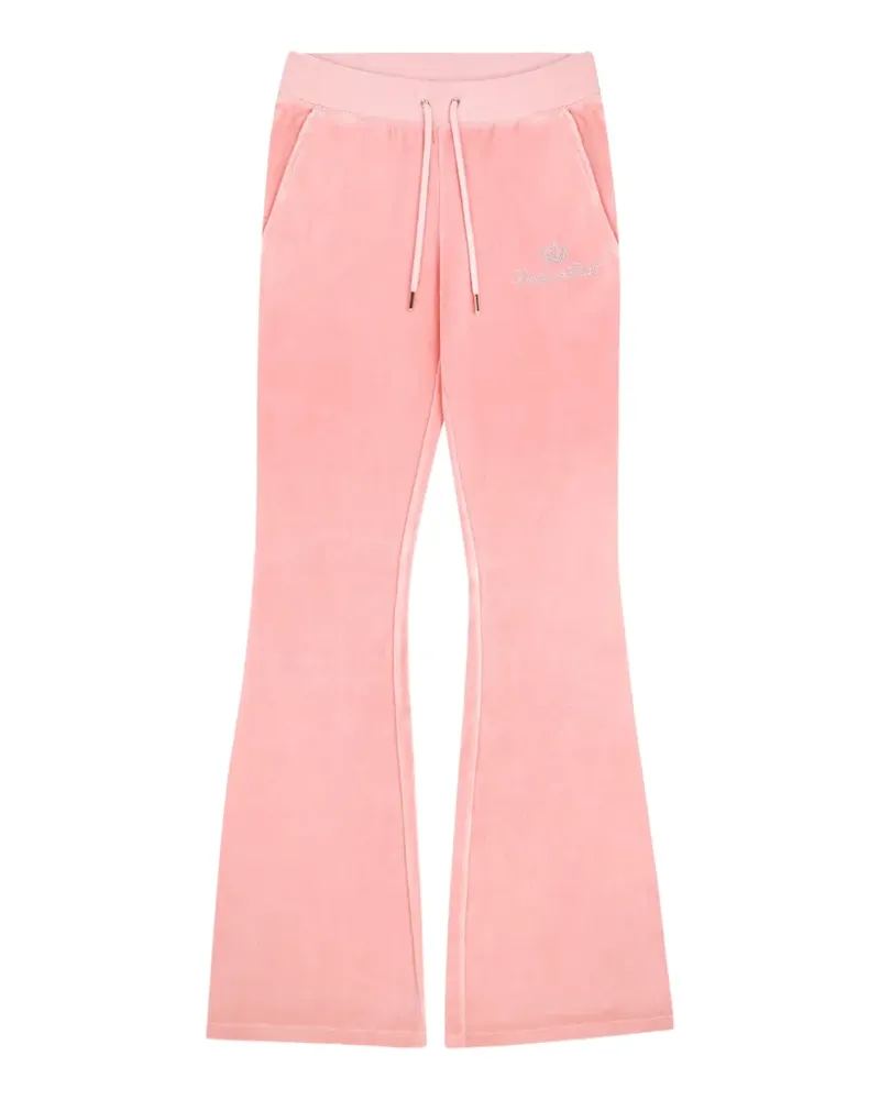 Juicy Couture x R crystal-embellished flared trousers - Rosa Rosa