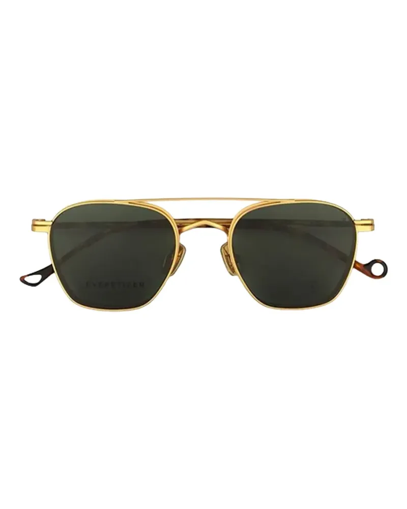 Eyepetizer Ice clip-on geometric-frame glasses - Gold Gold